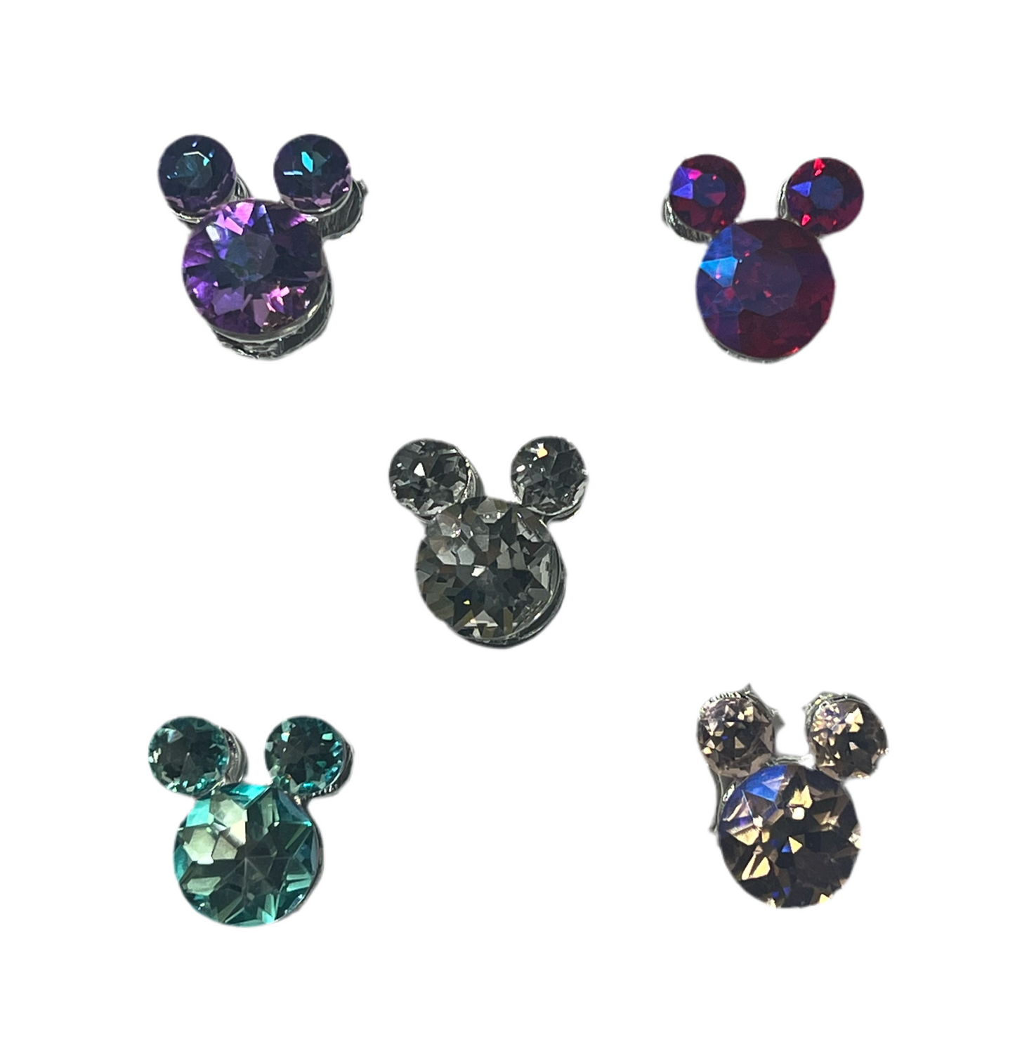 Rhinestone Mickey Head Bead