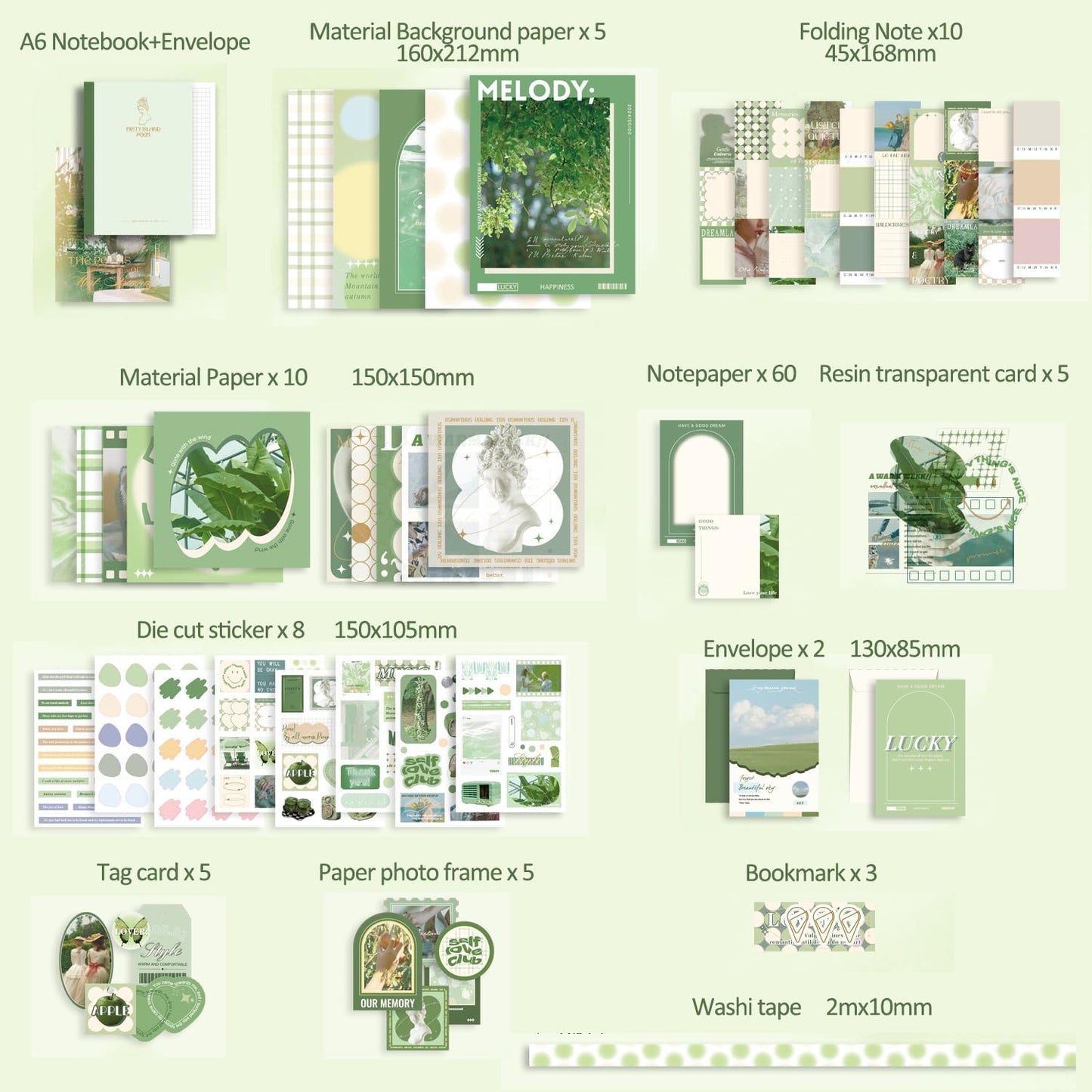 Mist Island Poems Scrapbooking Supplies Kit
