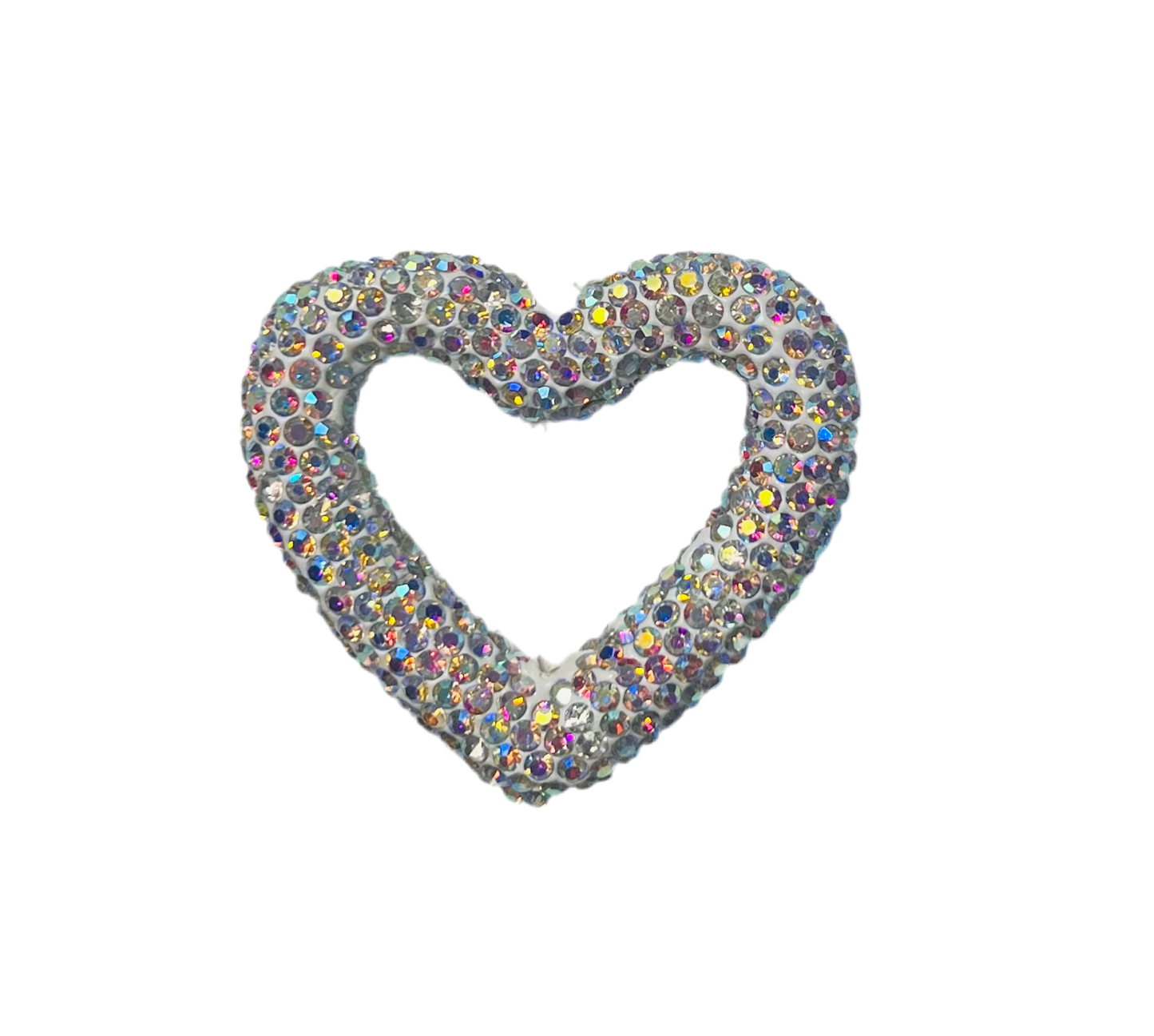 Rhinestone Heart Bead