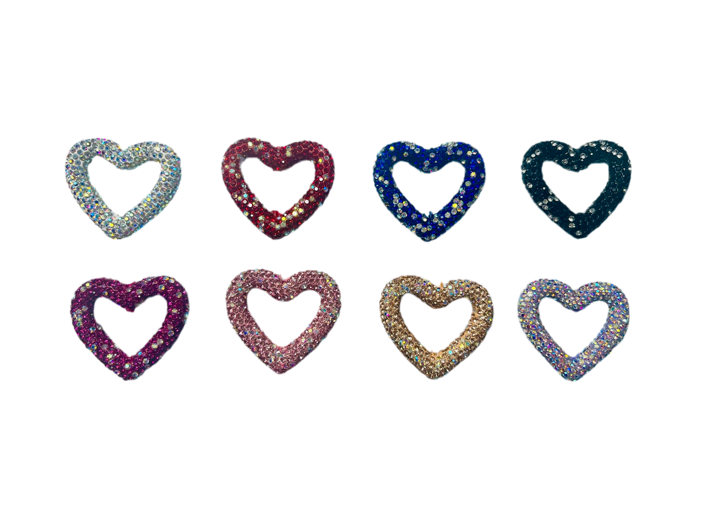 Rhinestone Heart Bead