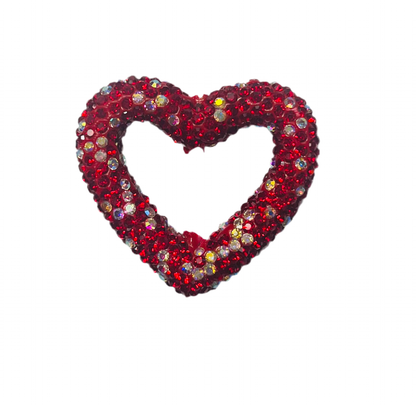 Rhinestone Heart Bead