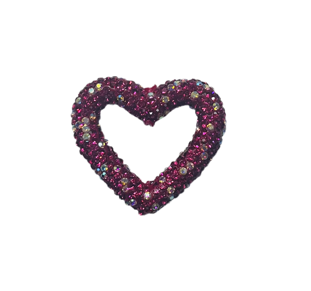 Rhinestone Heart Bead