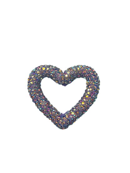 Rhinestone Heart Bead