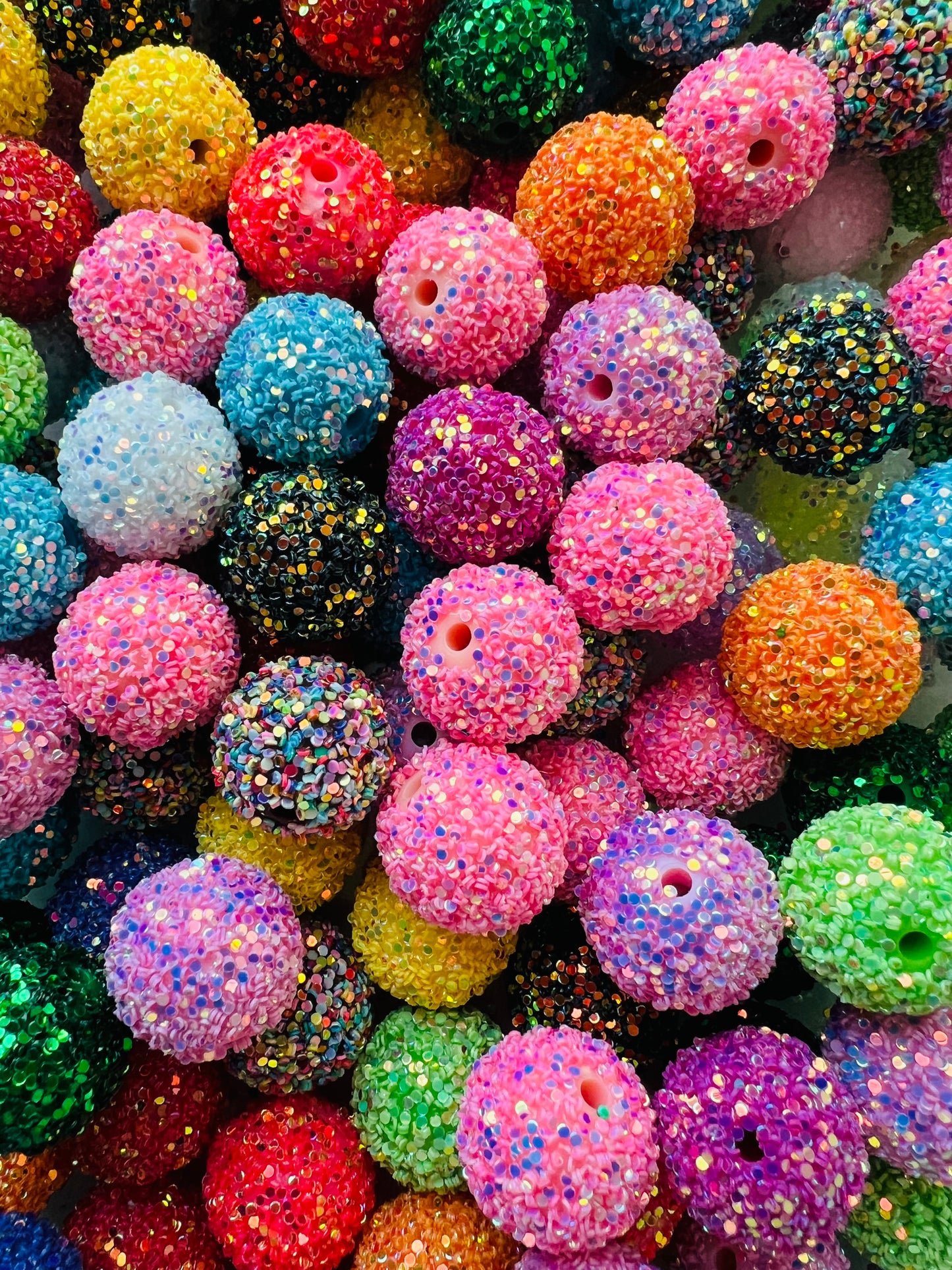 20MM Glitter Beads