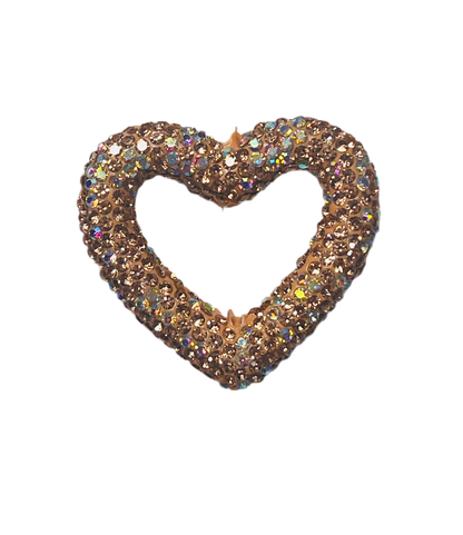 Rhinestone Heart Bead