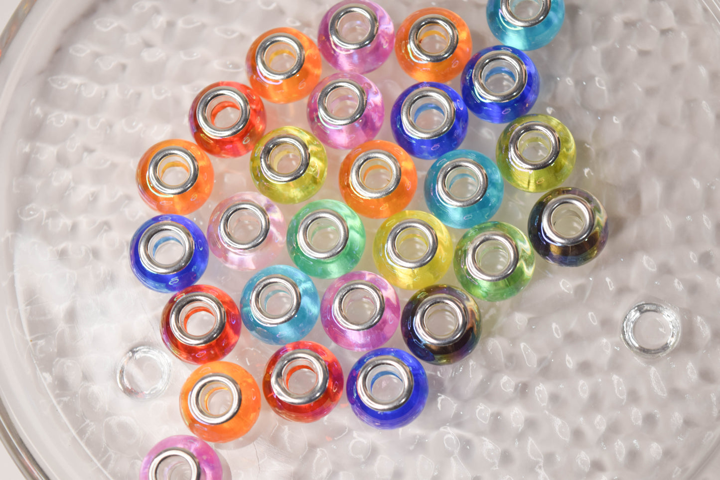 14mm Big Hole Space Beads