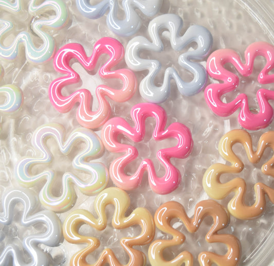 33mm Sponge Flower Beads