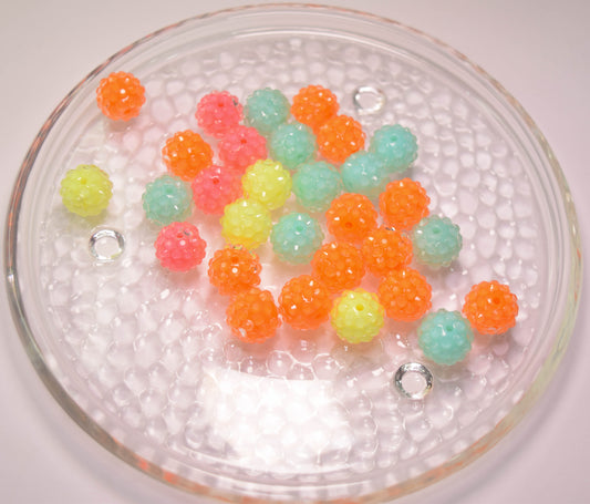 12mm Jelly Neon Beads