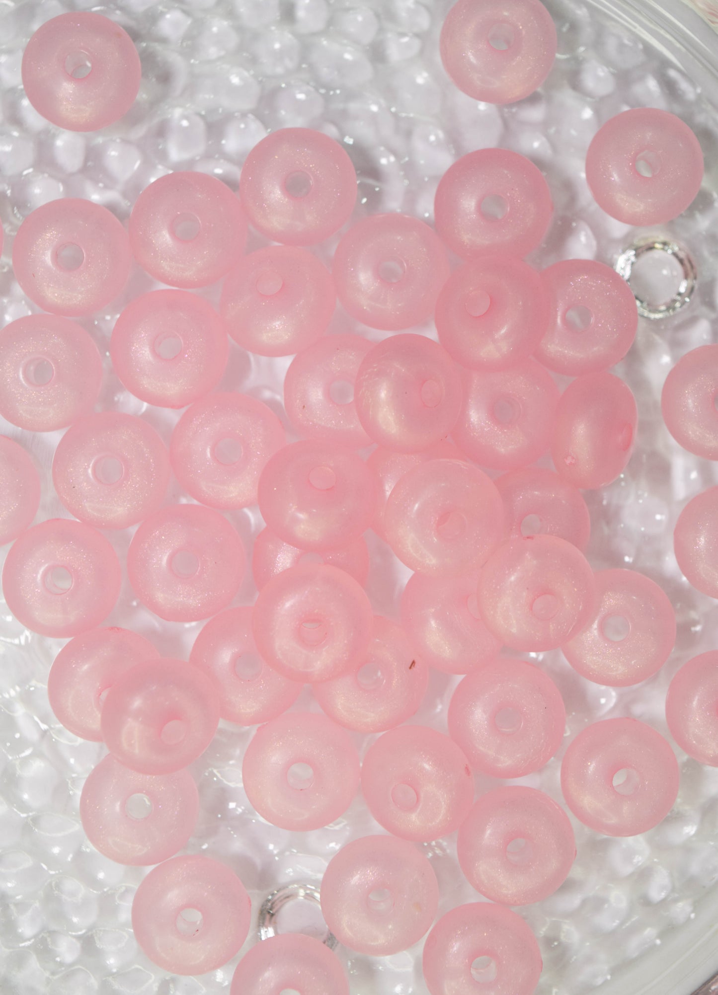 13mm Pink Spacer Bead