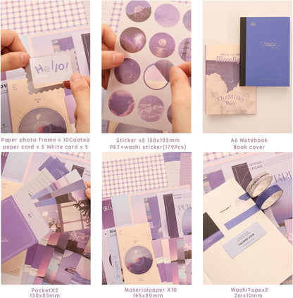 Letter From The Moon 348 Pcs Scrapbooking Supplies Kit